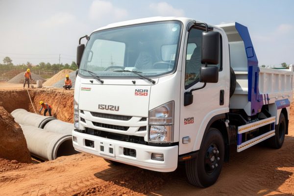 Xe tải ben 5 tấn isuzu NQR 550
