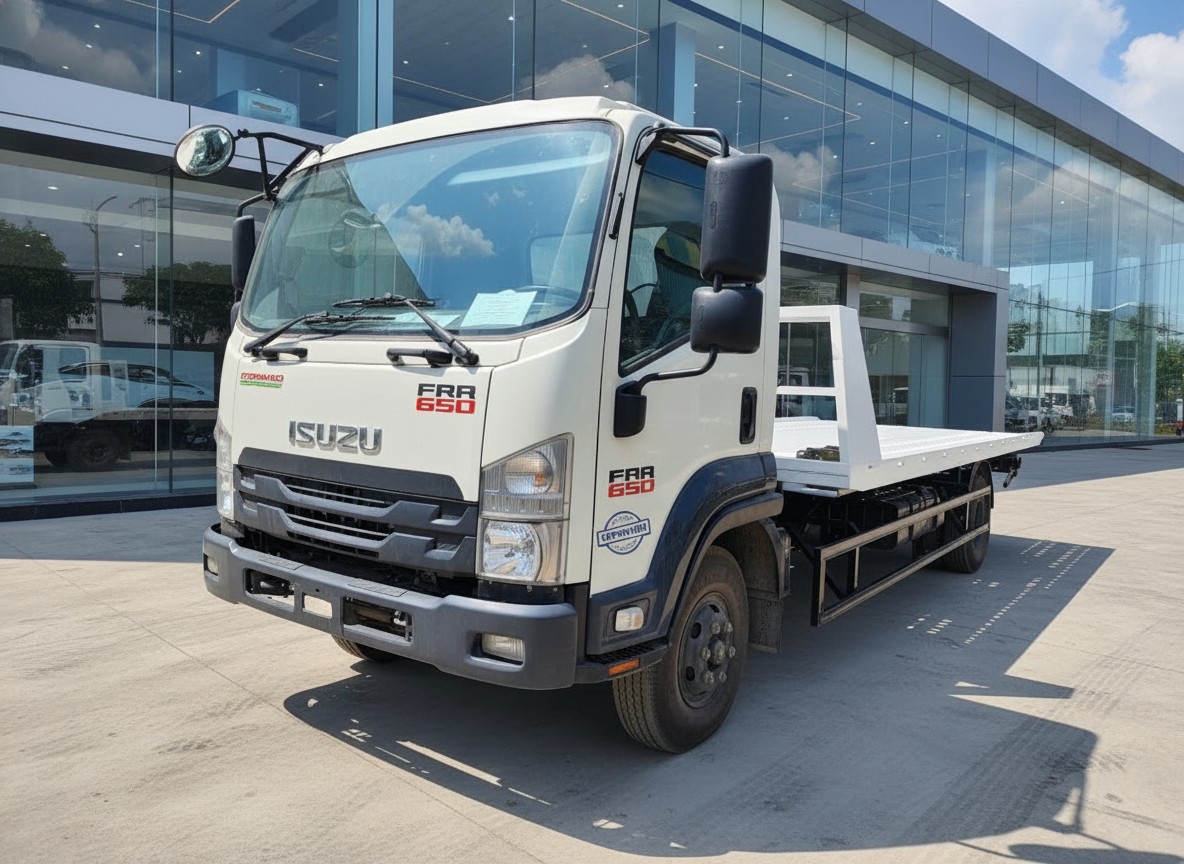 Xe sàn cứu hộ 2 chức năng Isuzu FRR650 Xe sàn cứu hộ 2 chức năng Isuzu FRR650