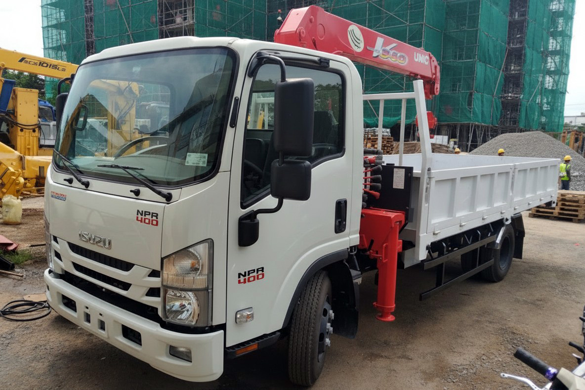 Xe tải cẩu Isuzu NPR 400