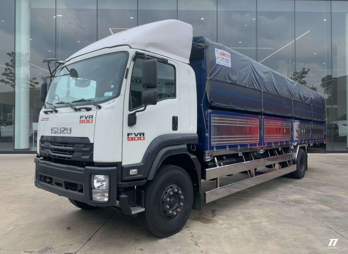 Xe tải Thùng bạt Inox 10m FVR900 Xe tải Thùng bạt Inox 10m FVR900