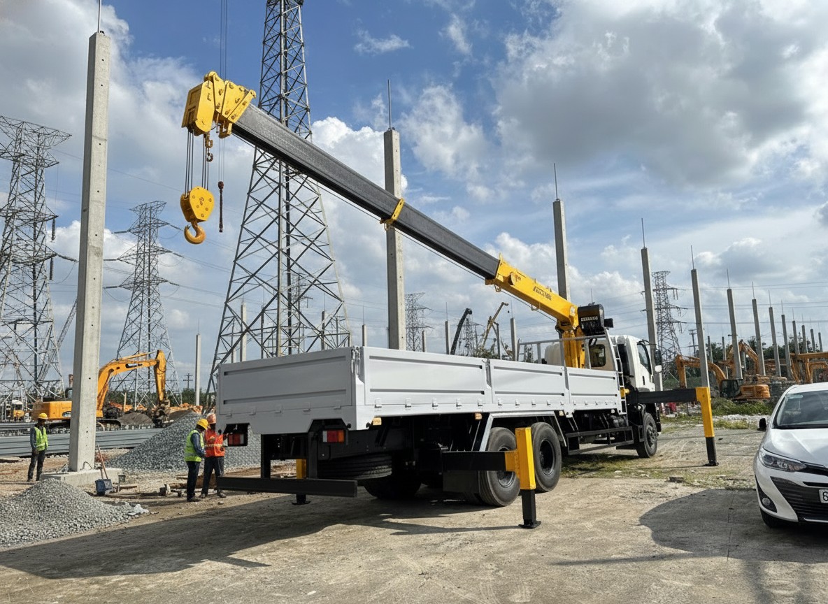 Xe tải Isuzu FVZ 1500 FVZ60TE5 | FVZ60TE5A gắn cẩu 8 tấn Soosan SCS746L Xe tải Isuzu FVZ 1500 FVZ60TE5 | FVZ60TE5A gắn cẩu 8 tấn Soosan SCS746L