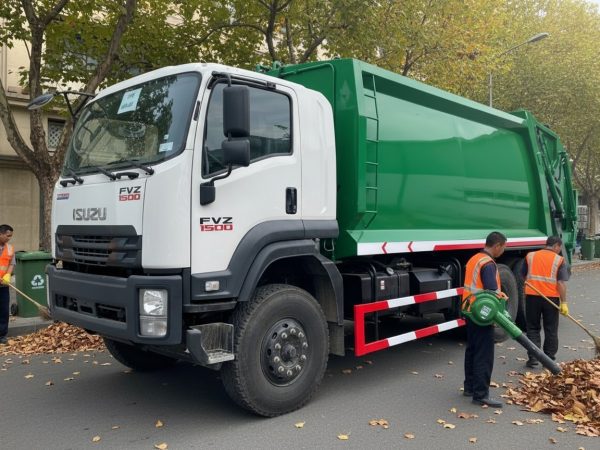 Xe Ô Tô Cuốn Ép Chở Rác 22m3 Isuzu FVZ1500 EURO 5