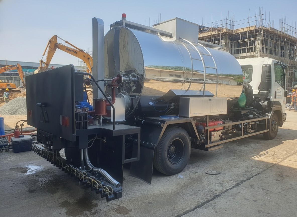 Hệ thống xi téc và thiết bị phun tưới nhựa đường Hệ thống xi téc và thiết bị phun tưới nhựa đường