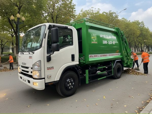 Xe Ô tô cuốn ép chở rác 7m3 Isuzu NQR550 NQR75HE5 Euro 5