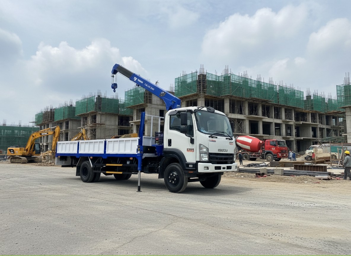 Xe tải cẩu Isuzu FRR650 gắn cẩu Tadano 3 tấn ZE364MH Xe tải cẩu Isuzu FRR650 gắn cẩu Tadano 3 tấn ZE364MH