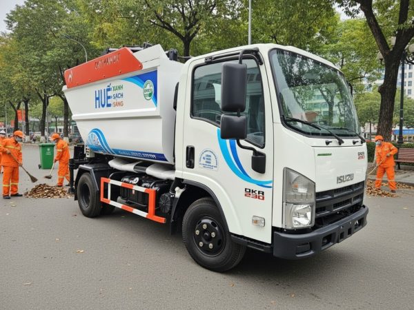 Xe Chở Rác 5m3 Isuzu QKR230 Euro 5 – Xe Rác Đô Thị