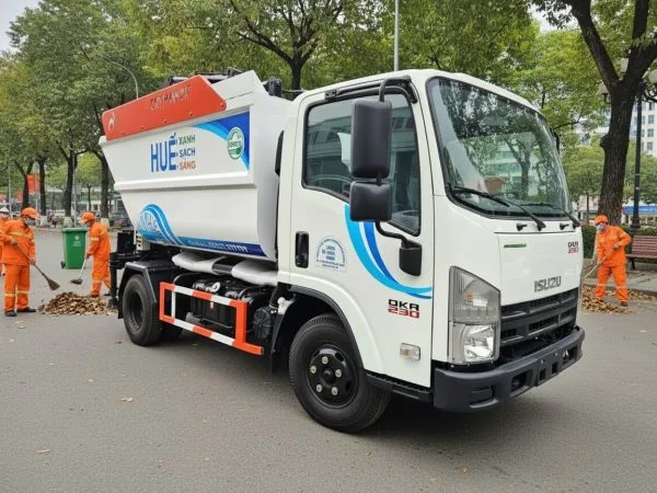 Xe Chở Rác 5m3 Isuzu QKR230 Euro 5 – Xe Rác Đô Thị