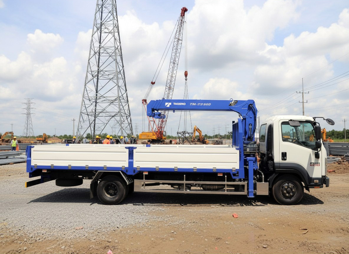 Xe tải cẩu 3 tấn Isuzu FRR650 (-QE5) Thùng 6.6m | Tadano ZE364MH tại Hà Nội
